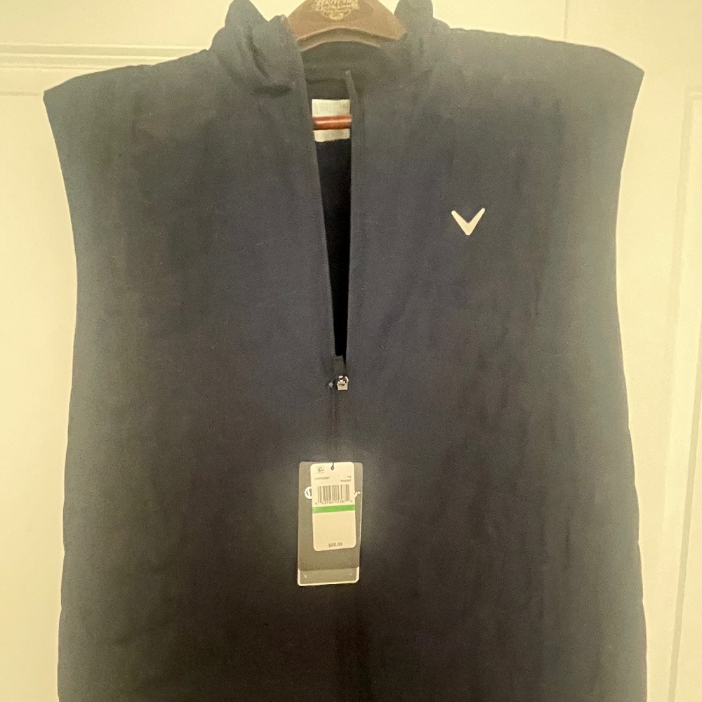 Mens Quilted Puffer Full Zip Golf Vest